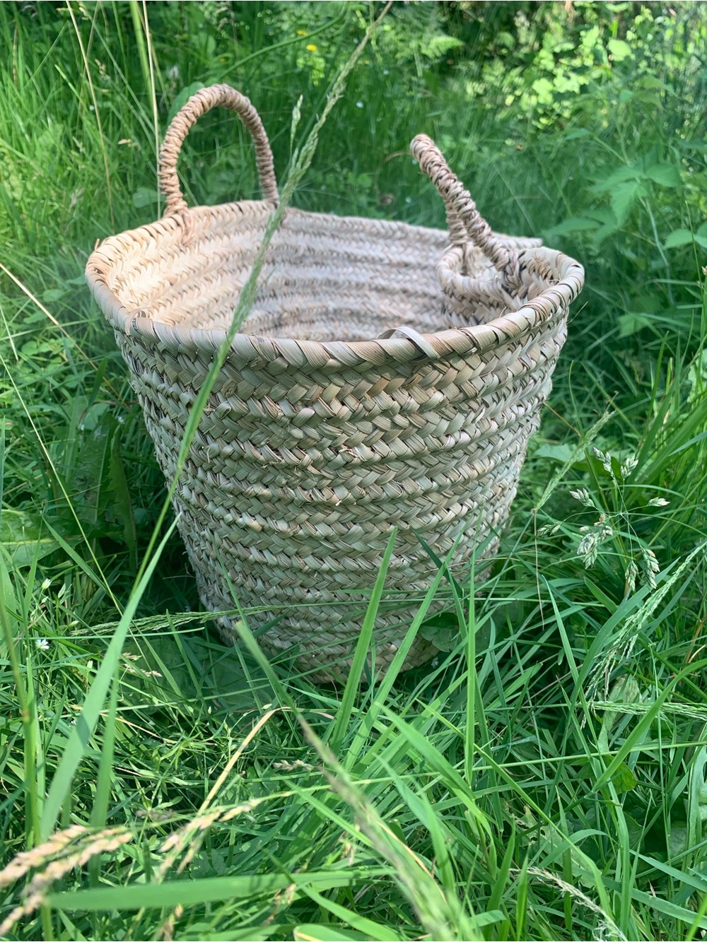 New picnic basket bag handmade beach basket - Picture 6 of 10